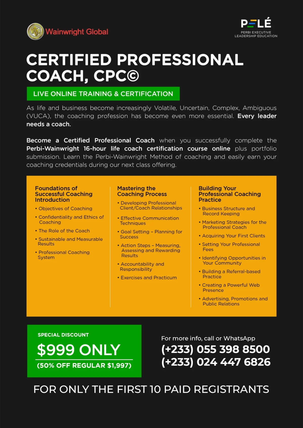 Certified Professional Coach